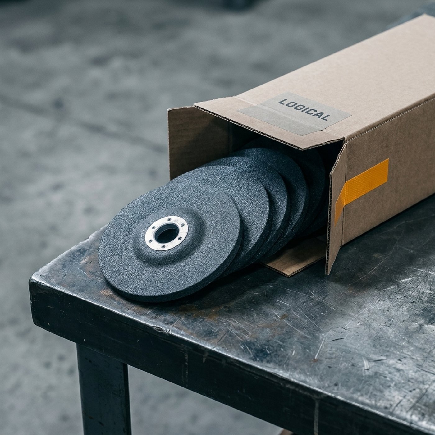 Depressed Center Grinding Wheel — 4-1/2in x 1/4in x 7/8in, 25 pk