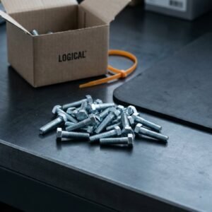 Hex Cap Screw — Grade 8 Zinc, 1/4-20 x 1in, 100 pk
