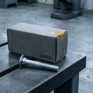 Carriage Bolt — Zinc, 1/2-13 x 4in, 25 pk