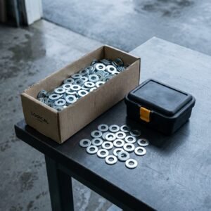 Flat Washer — Zinc, 3/8in, 500 pk