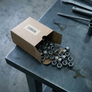 Nylon Insert Lock Nut — Stainless 18-8, 1/2-13, 100 pk