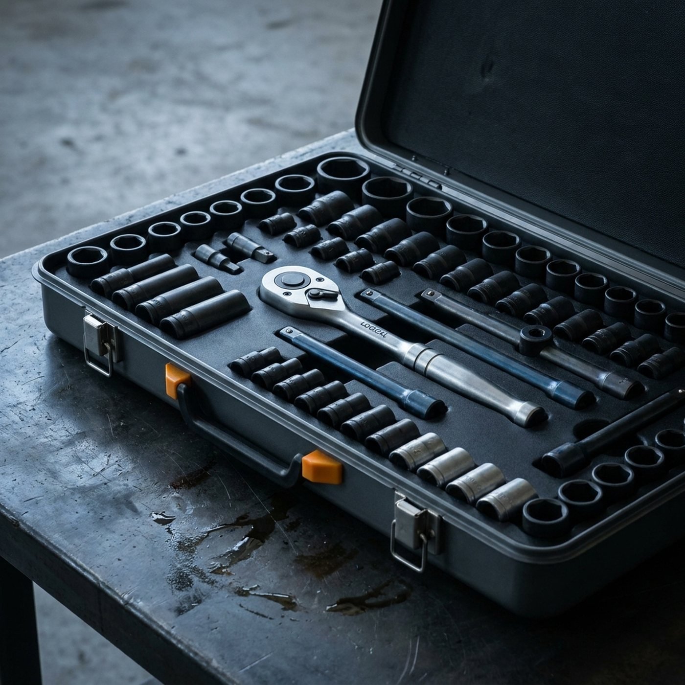 Ratchet & Socket Set — 1/4in-1/2in Drive, 192-Piece Master Set
