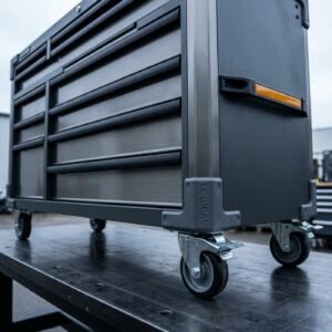 Steel Tool Chest — 56in, 18-Drawer Combo, Casters