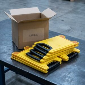 Floor Safety Sign — Wet Floor, Yellow Folding, 6 pk