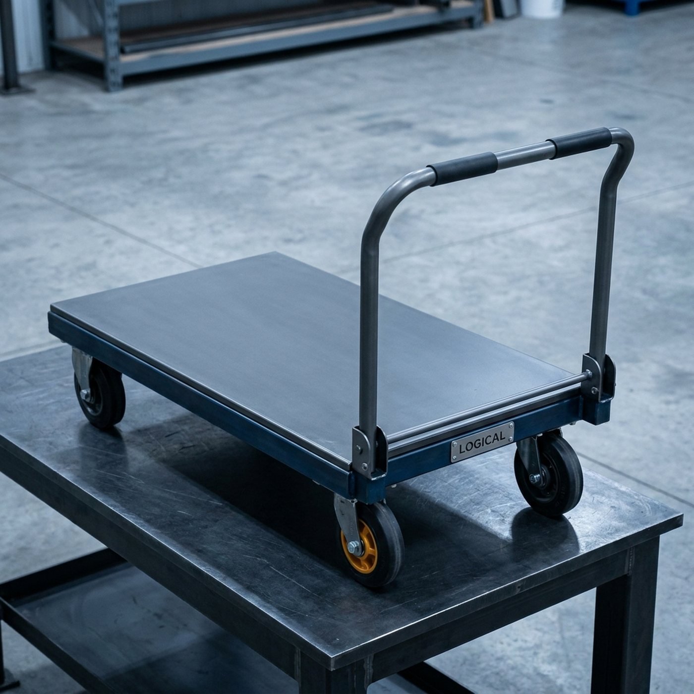 Platform Truck — 24in x 48in, 1,000 lb, Folding Handle