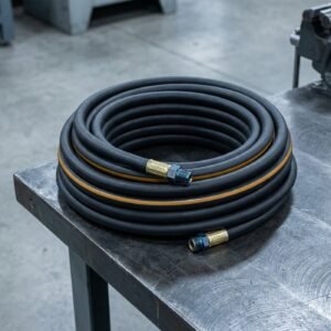 Rubber Air Hose — 3/8in x 100ft, Reinforced