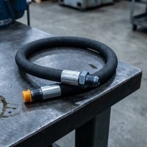 Hydraulic Hose Assembly — 1/2in x 36in, 2-Wire, JIC Ends