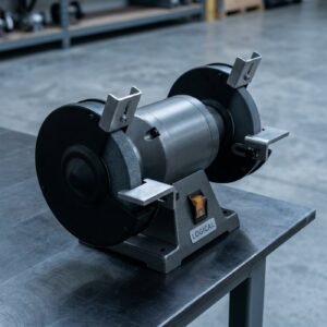 Bench Grinder — 8in, 3/4 HP, Cast Iron Base