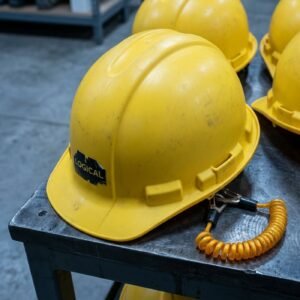 Type II Hard Hat — Class E, Slotted, Yellow, 6 pk