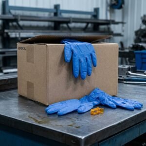 Nitrile Disposable Gloves — 8 mil, Industrial, 1000 ct Case
