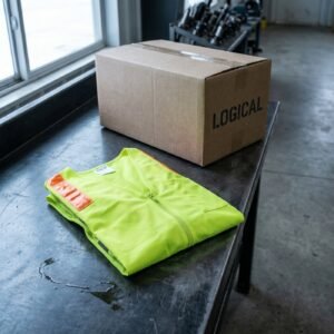 Hi-Vis Safety Vest — Class 2, Zipper, Lime, 10 pk